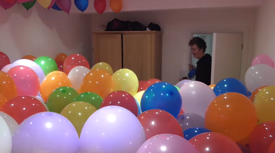 Joe’s former pranks have included cramming Josh’s room full of balloons