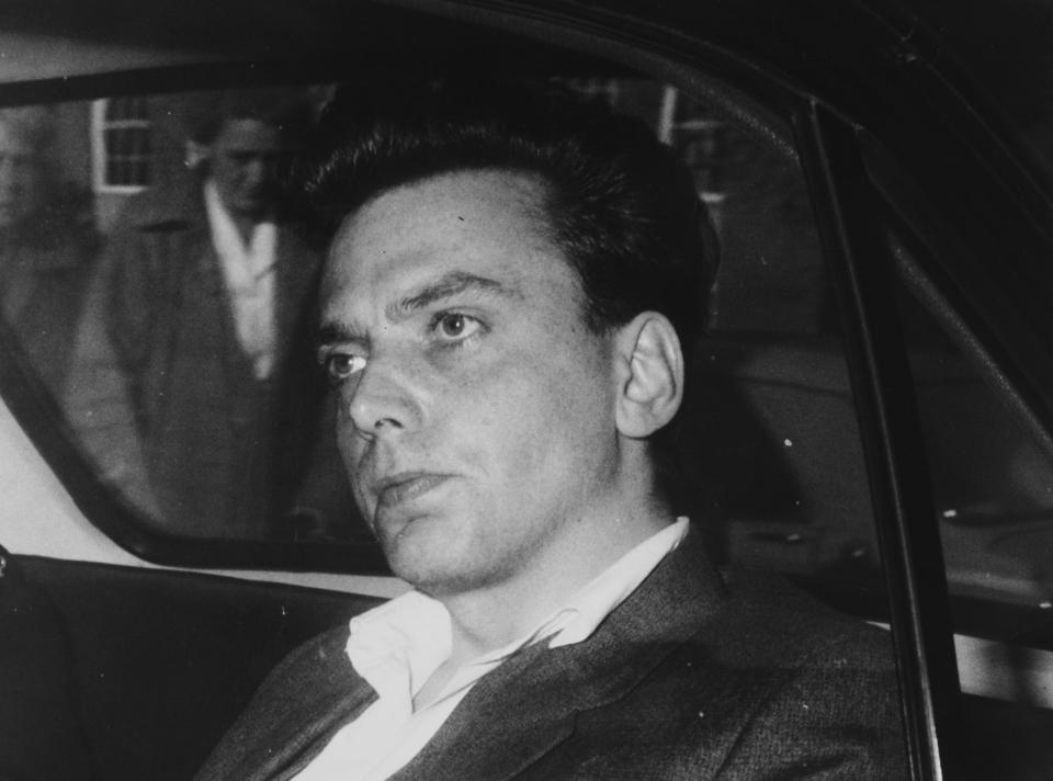  Ian Brady pictured during his trial in 1966