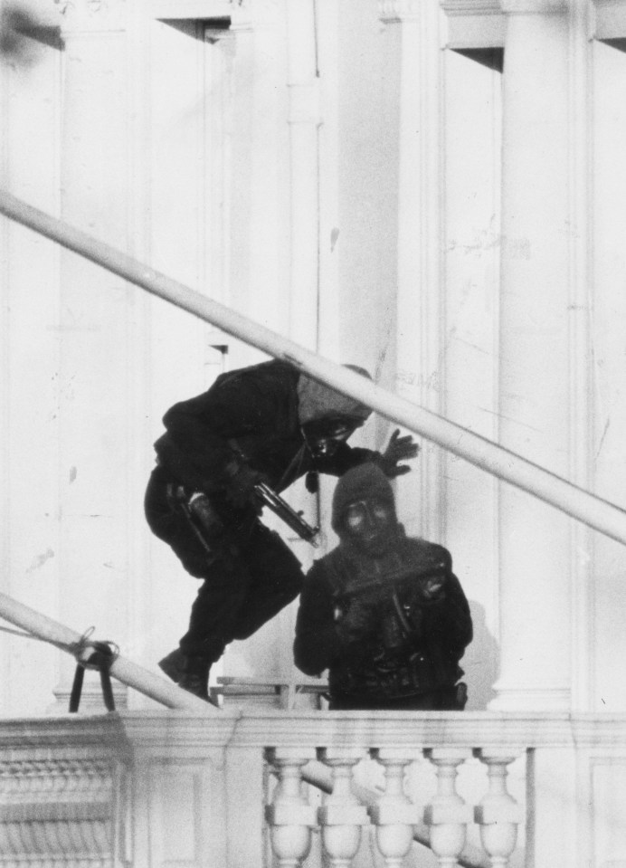 An SAS squad was sent in to rescue the hostages