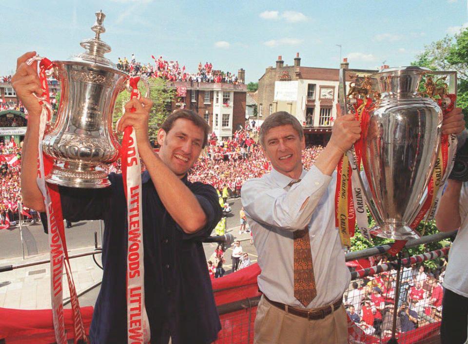 Adams and Wenger did the Double together in 1997-98 