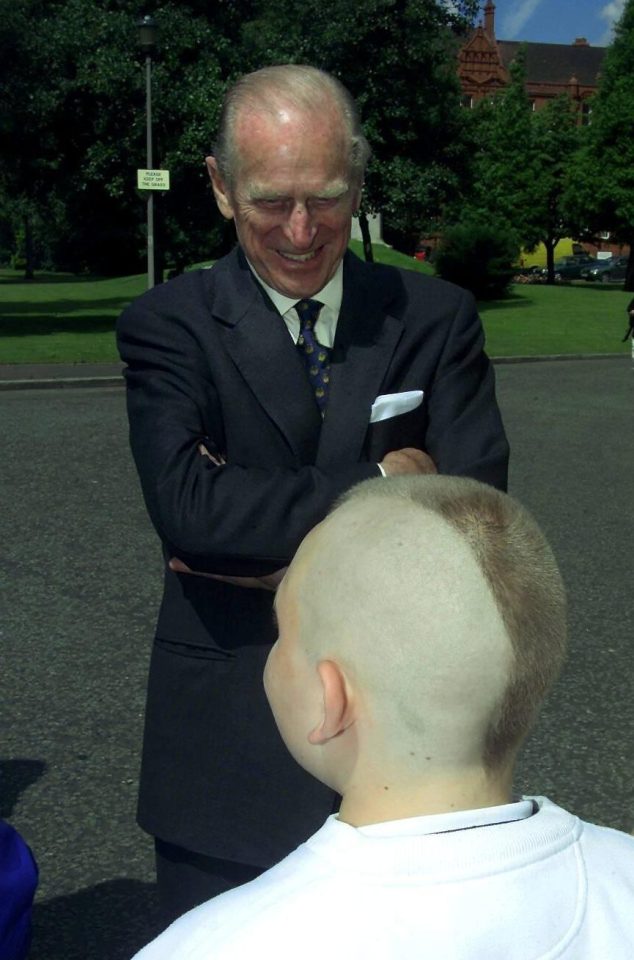  The Duke pictured here with Andrew Adams at Salford University's summer school in 2001