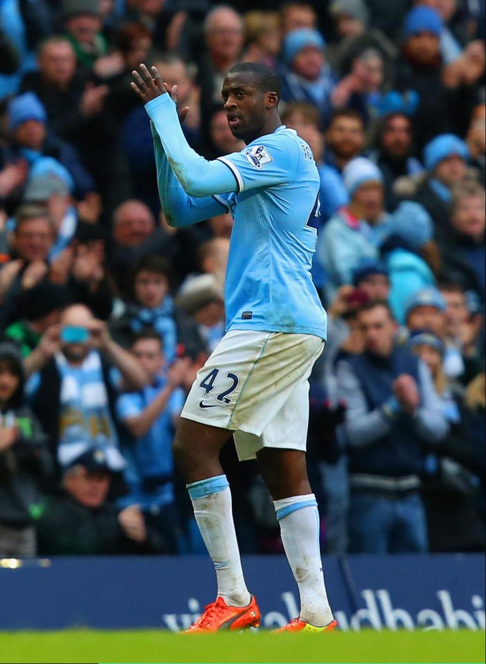  Yaya has served under three managers at City- Roberto Mancini, Manuel Pellegrini and Pep Guardiola