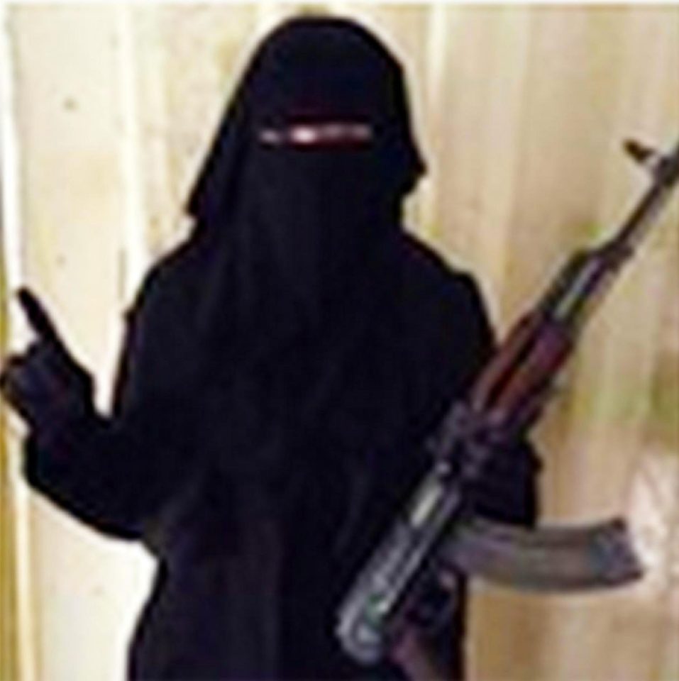  She has posted pictures online posing with an AK-47