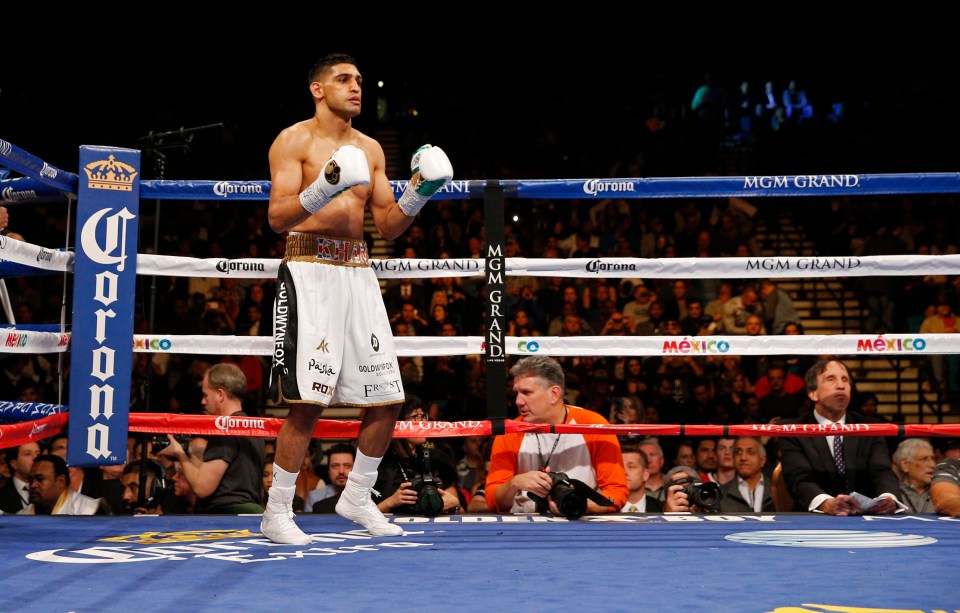 Amir Khan hasn't fought since a brutal knockout at the hands of Canelo Alvarez