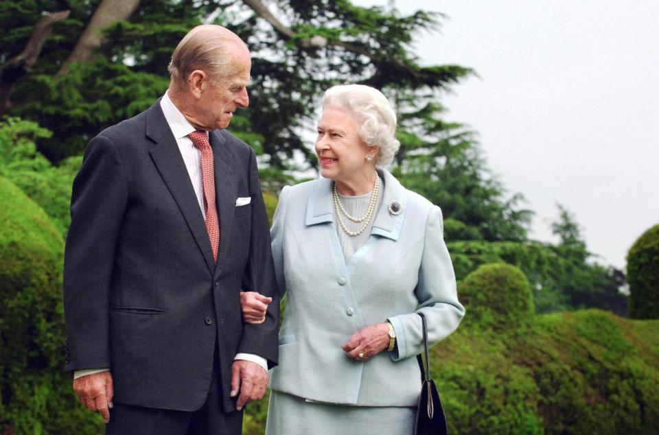  The Queen and Prince Philip marking their diamond wedding anniversary in 2007