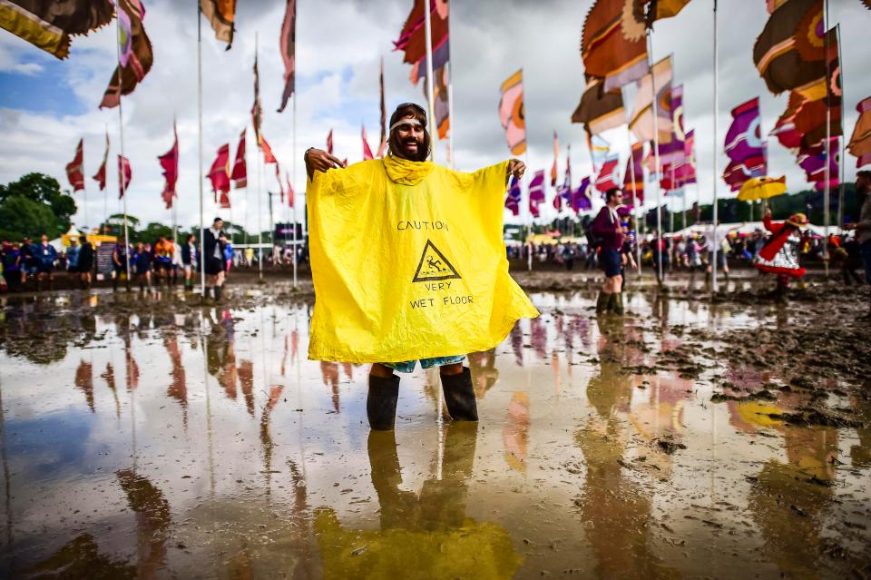  Glastonbury isn't always a washout, in 2010 festival goers saw glorious sunshine