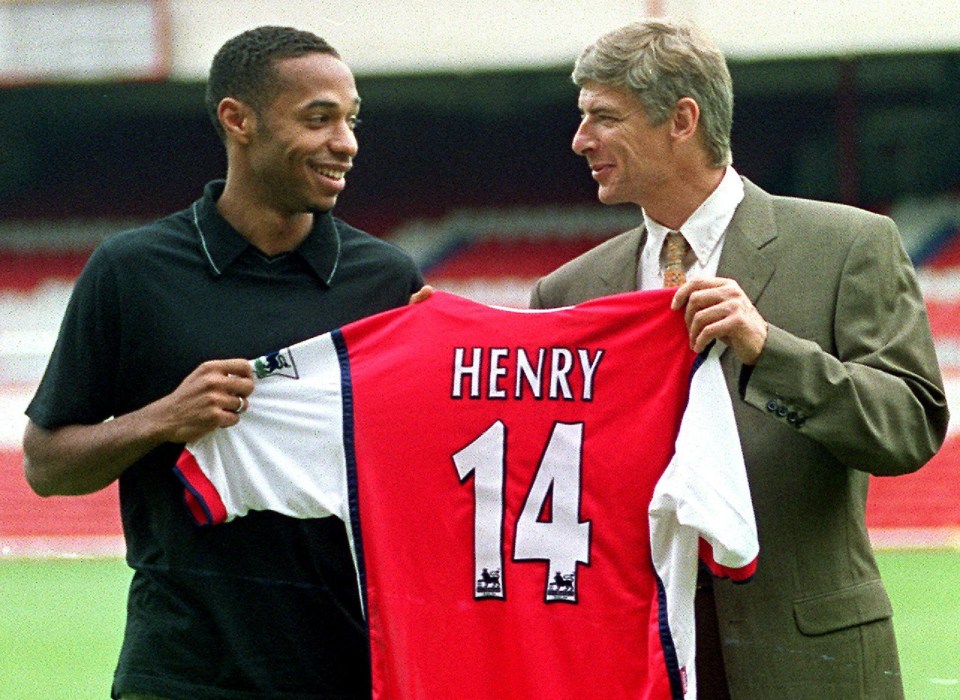 Wenger oversaw a glorious era at Arsenal with signings such as Thierry Henry