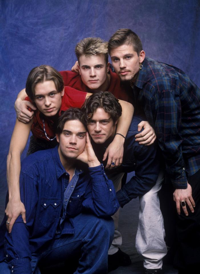  Mark in the original Take That lineup with Gary, Jason, Howard and Robbie