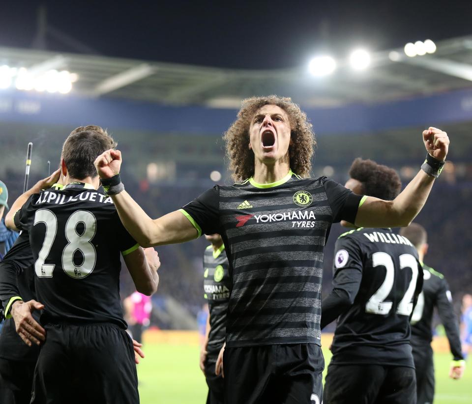  Chelsea star David Luiz has been in sensational form for Antonio Conte's side