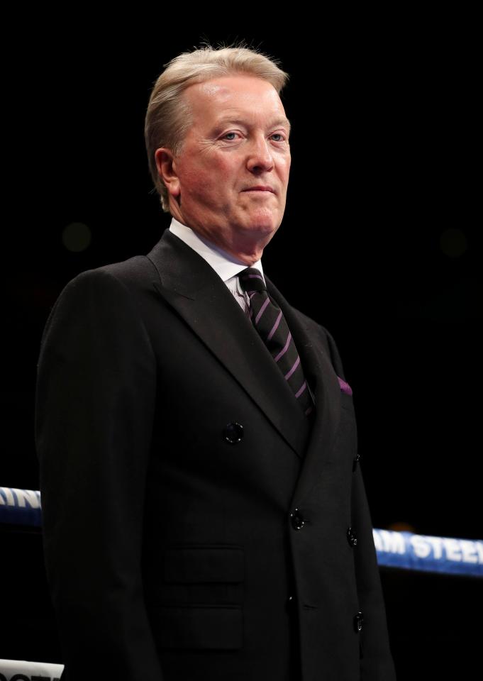  Frank Warren says that Fury is planning to return to the ring on July 8