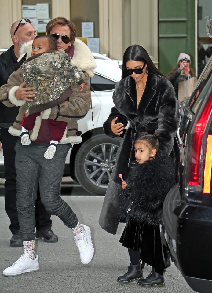  Kim dresses North up as a mini-me regularly