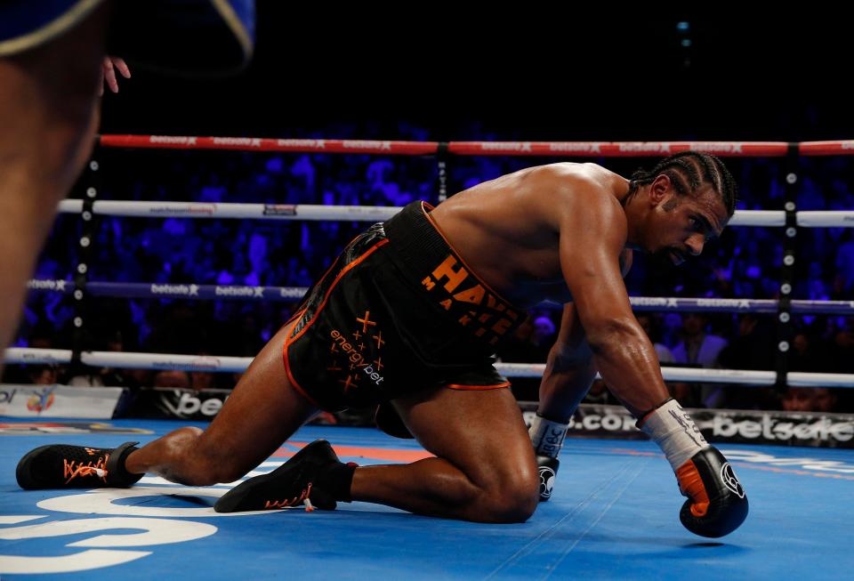  David Haye ruptured his Achilles tendon during the Tony Bellew fight