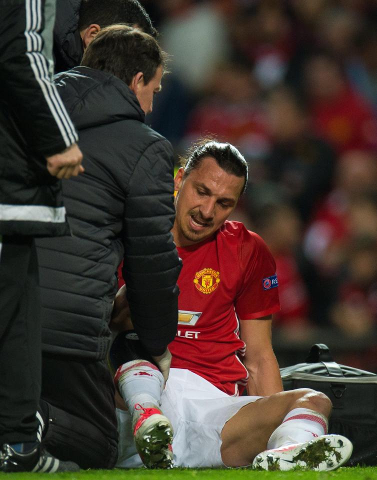 Zlatan Ibrahimovic has recently undergone surgery after injuring his cruciate ligament last month