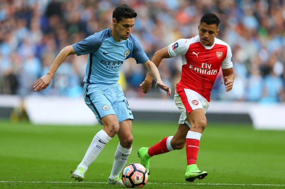 Navas played in defence in City FA Cup semi-final loss to Arsenal