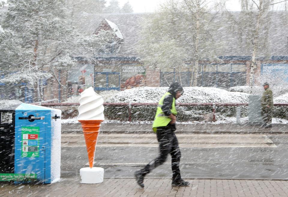  There was snow in the Scottish Highlands just two weeks ago