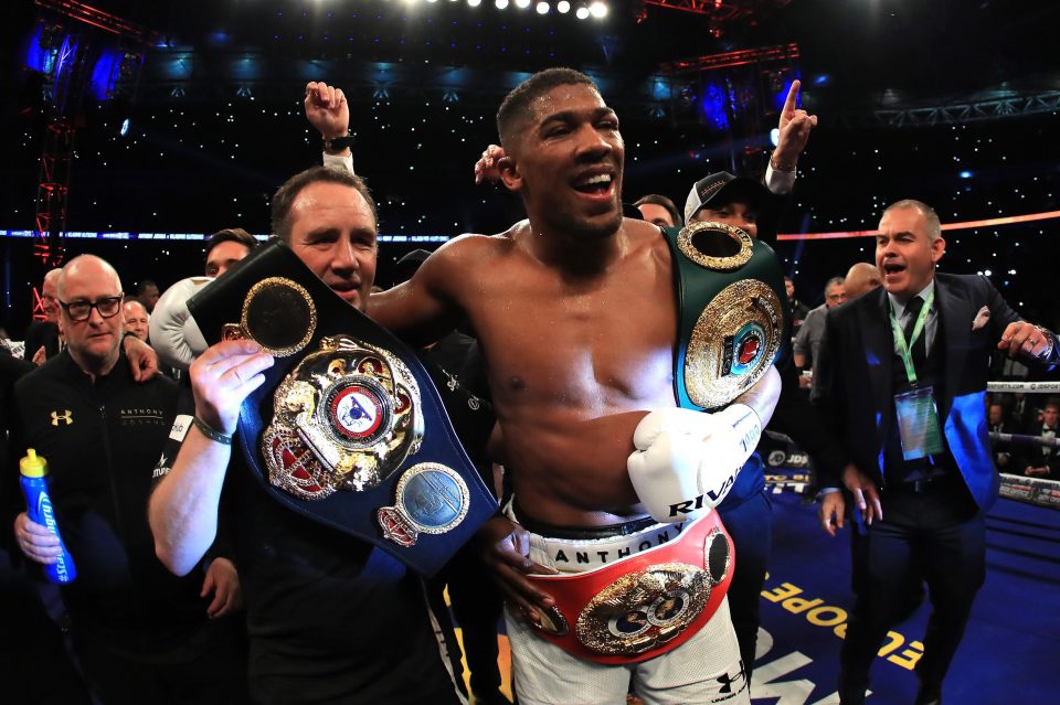  Anthony Joshua is only 'looking after the belts' form Tyson Fury, says promoter Frank Warren