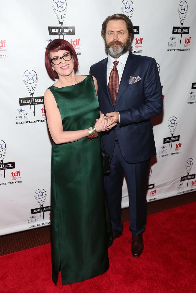  Megan is married to Parks and Recreation co-star Nick Offerman