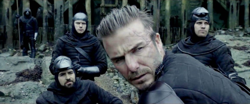 Beckham had a bizarre mockney accent in King Arthur