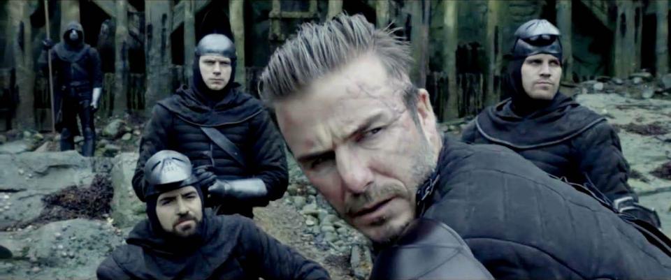  Beckham had a bizarre mockney accent in King Arthur