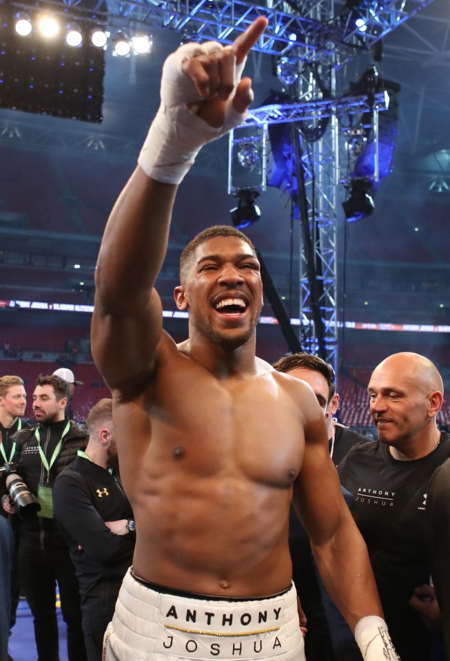 Joshua successfully defended his title in front of 90,000 at Wembley