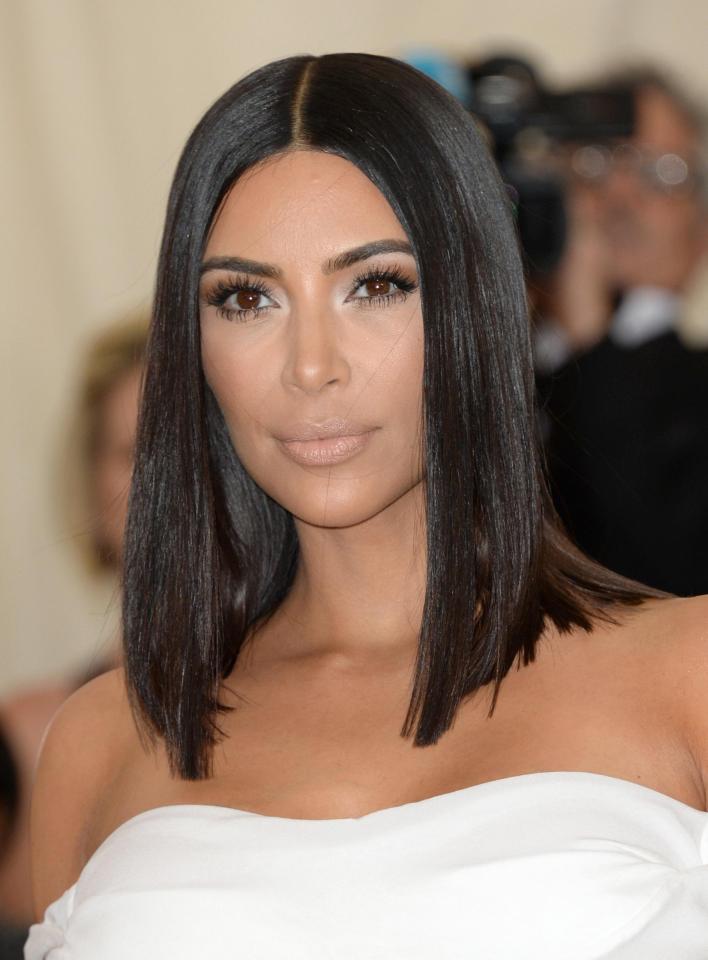 Kim now wears her hair in a sleek long bob 