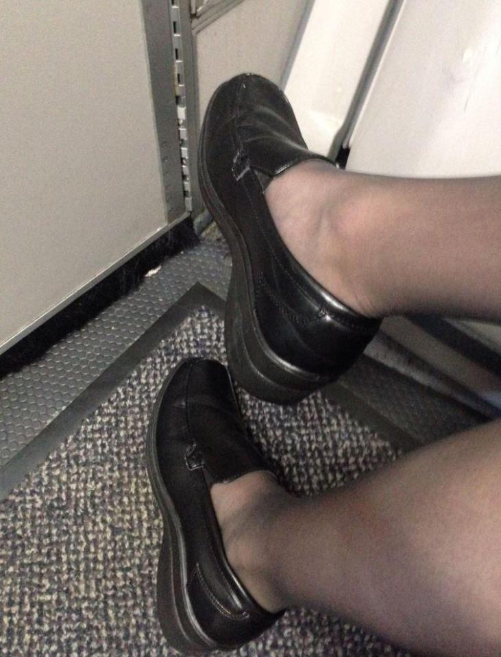 One seller flogging a pair of UK size 5 flats said they had a very distinct odour 