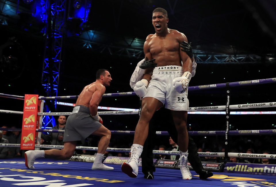  Anthony Joshua is one opponent David Haye could come up against