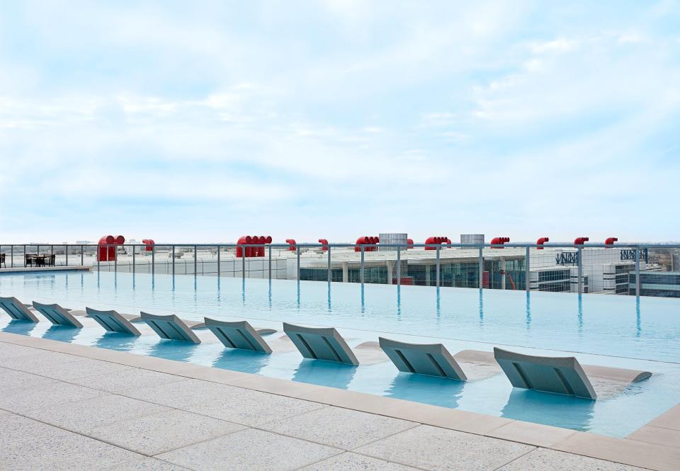 There is also a large infinity pool for those who prefer to do laps