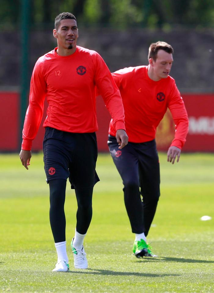 Chris Smalling and Phil Jones have also been in full training for Jose Mourinho ahead of their trip to Vigo