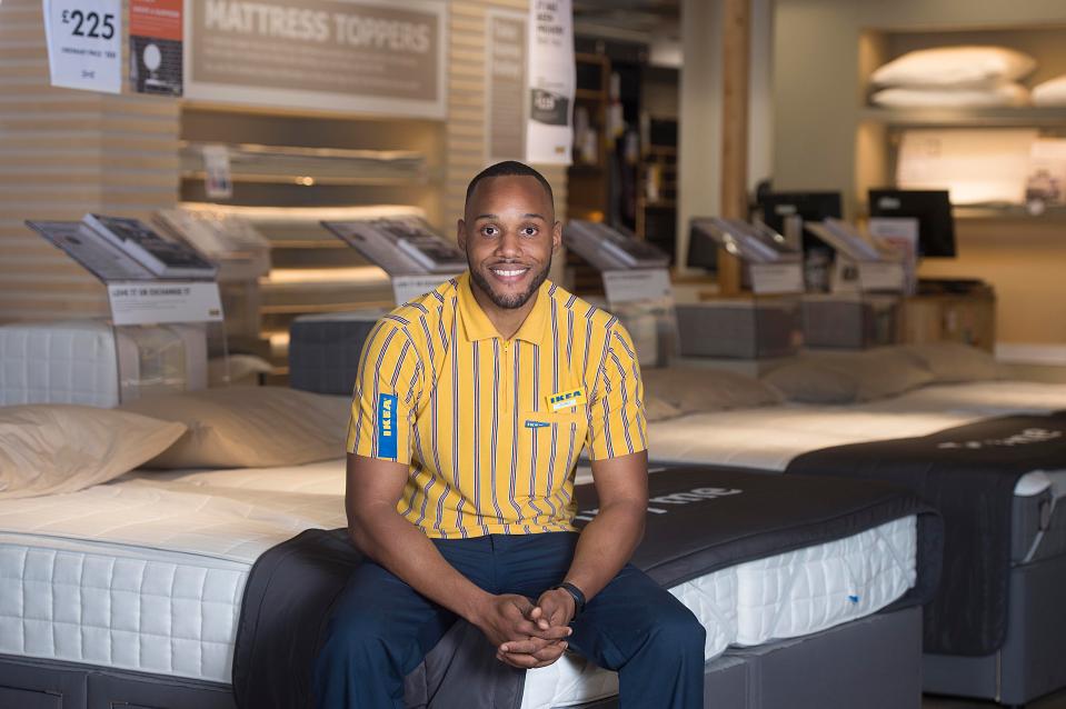  Jomo Clarke is the training deputy sales manager at Ikea in Milton Keynes