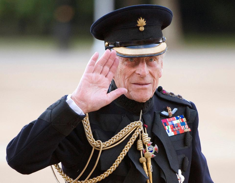  Prince Philip pictured here on the eve of his 90th birthday in 2011 to take the salute of the Household Division Beating Retreat in London