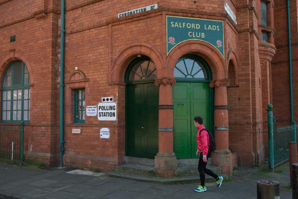  The iconic doorway of Salford Lads Club