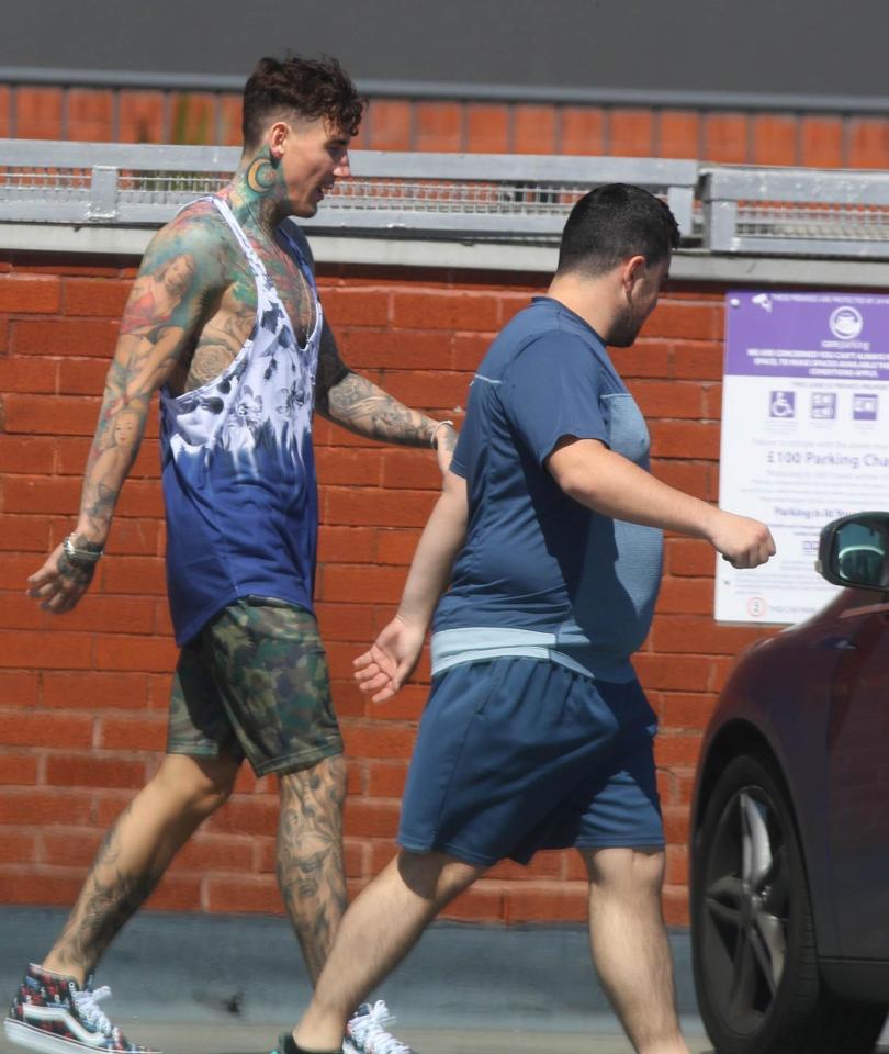  Jeremy McConnell was pictured making his way to a gym in Liverpool as he continues to embrace a healthy lifestyle