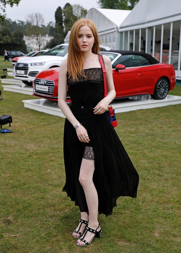  Actress Ellie Bamber pictured at the polo event