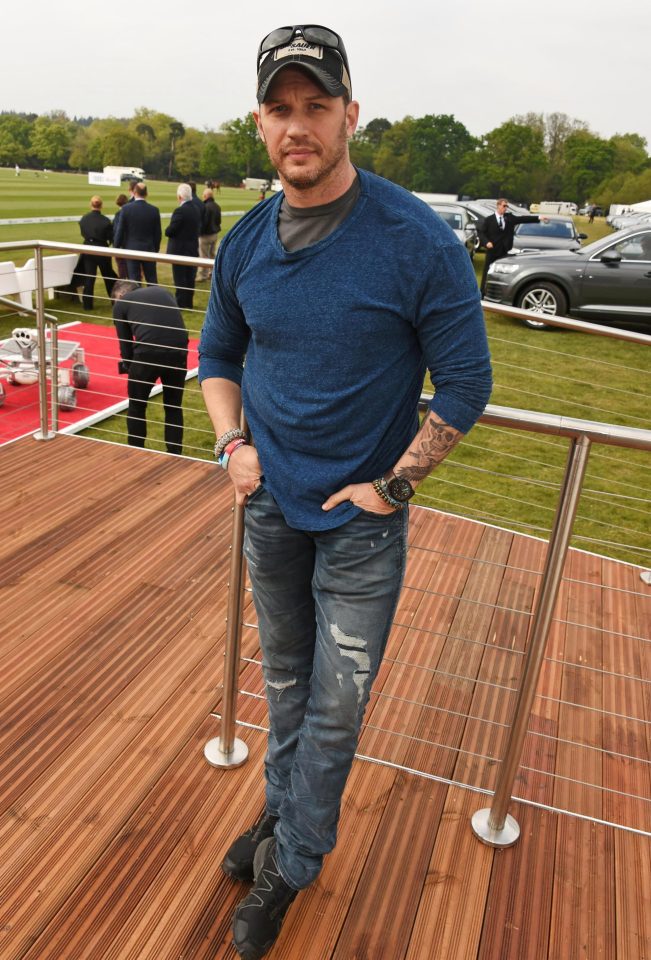  A-list actor Tom Hardy attended the star-studded event in Coworth, Berkshire