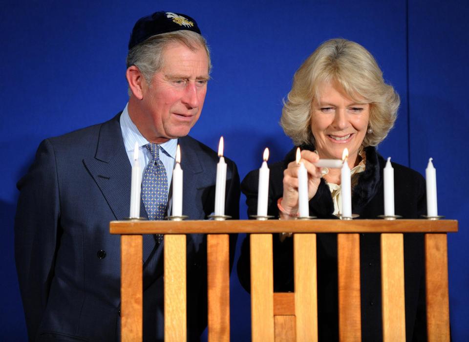  The visit by the Prince - seen here celebrating Hanukkah with Camilla, Duchess of Cornwall - would have been the first official state visit since Israel's formation