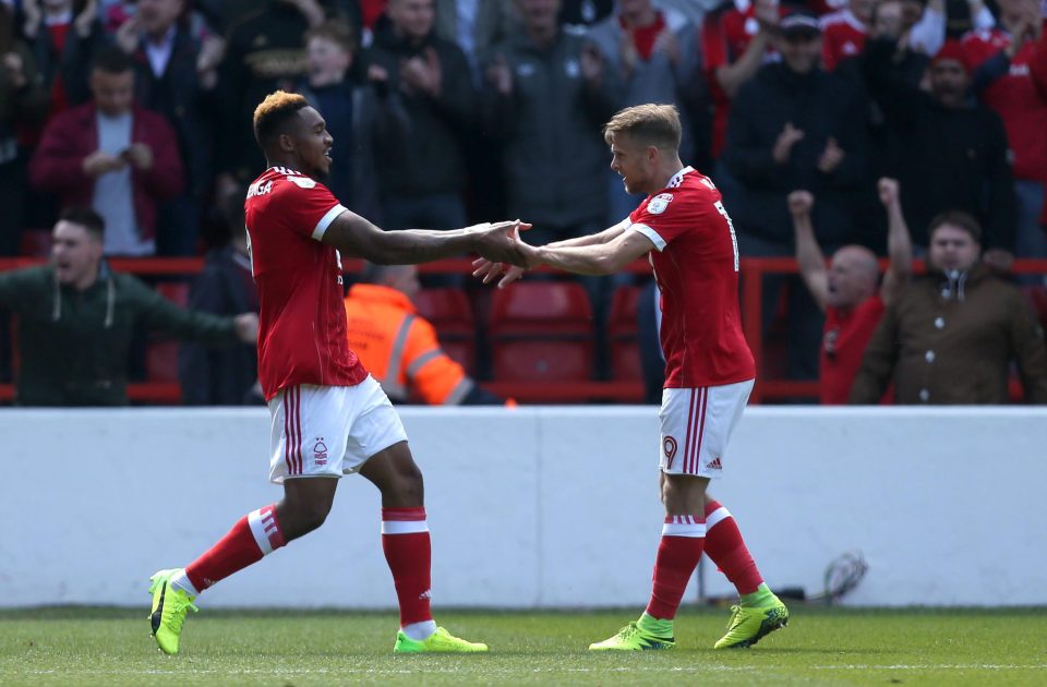  Britt Assombalonga celebrates his opening goal