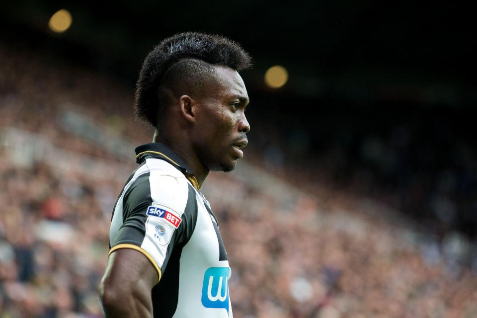 Christian Atsu made 35 appearances for the Magpies and scored five goals to help them win promotion