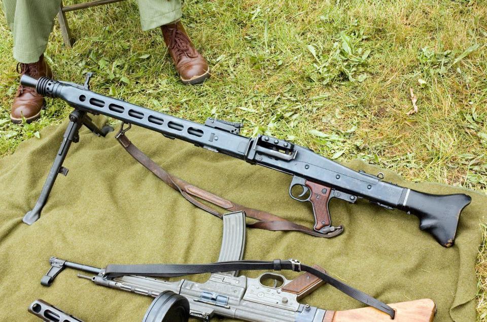  Investigators found an MG42 machine gun similar to this one at the barracks