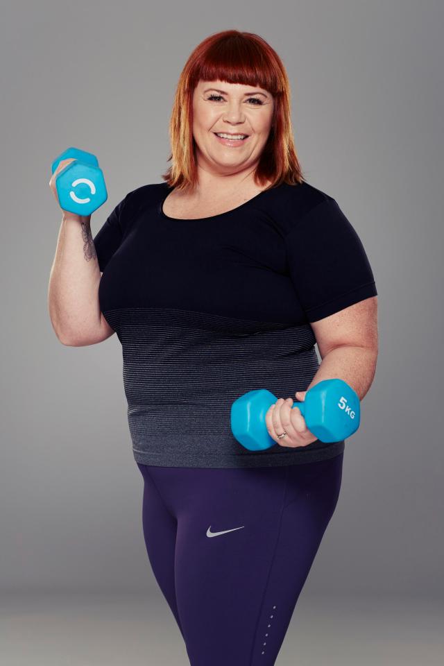  Louise is 45, weighs 15st 9lb, wears size 20 clothes and has completed four triathlons