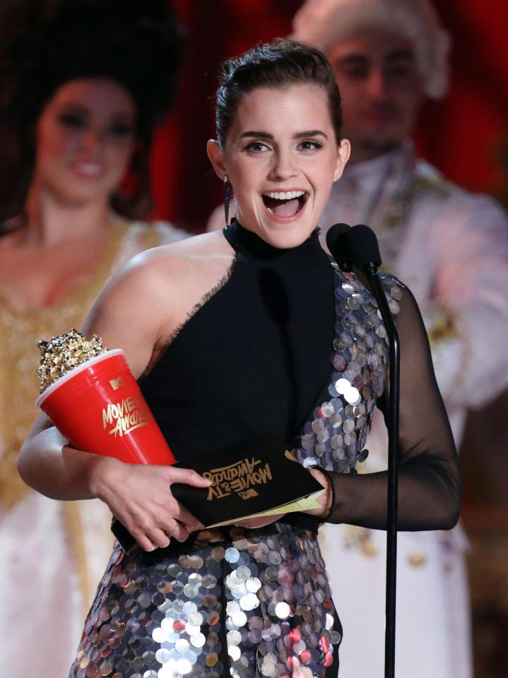  Emma Watson won the award for Best Actor at MTV's first-ever gender neutral awards