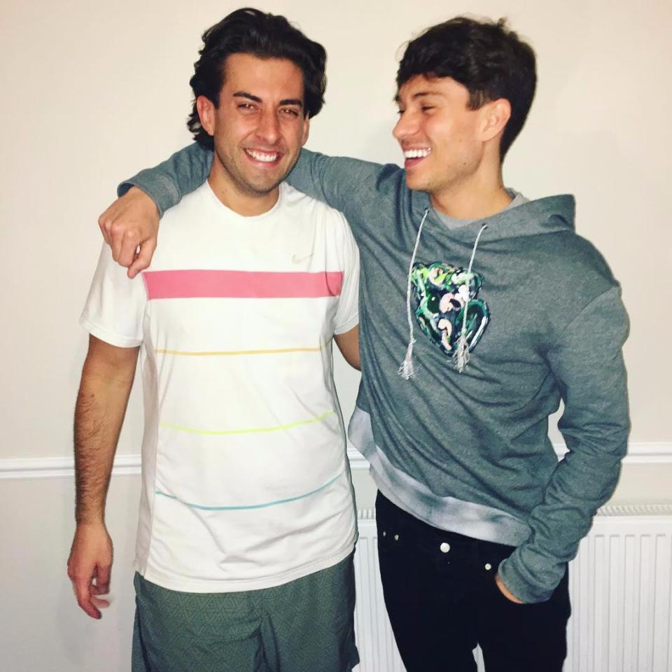  James Argent shared a snap of himself looking dramatically slimmer as he shared a laugh with Joey Essex in a new Instagram