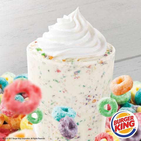  Burger King's Froot Loop milkshake is currently only available Stateside