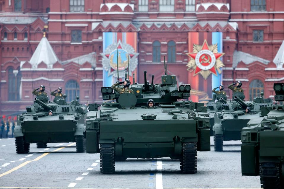  The vehicles make up just a handful of the thousands of tanks Putin has at his disposal