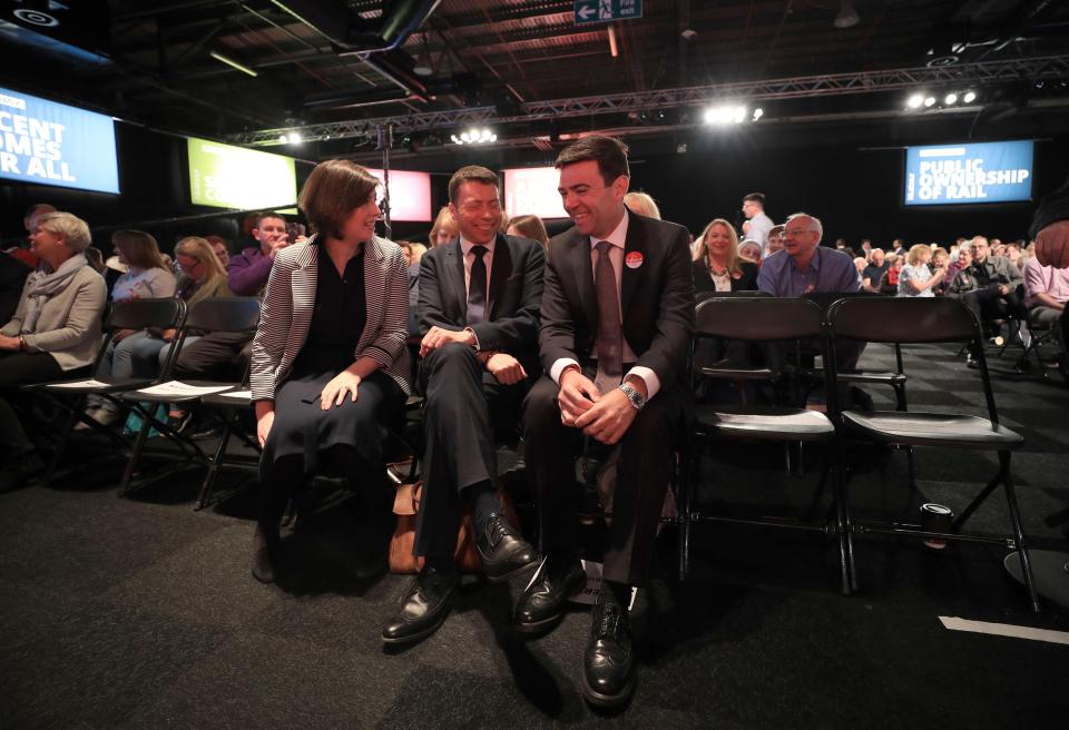  Andy Burnham, the new metro mayor of Manchester, was at the Labour launch event