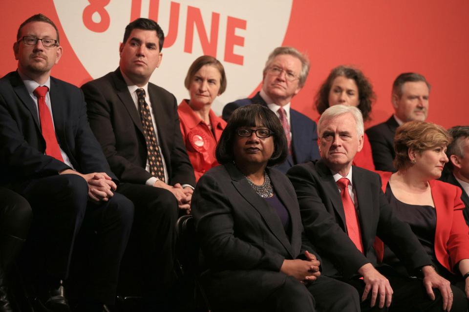  He was joined by his Shadow Cabinet on stage in the North West