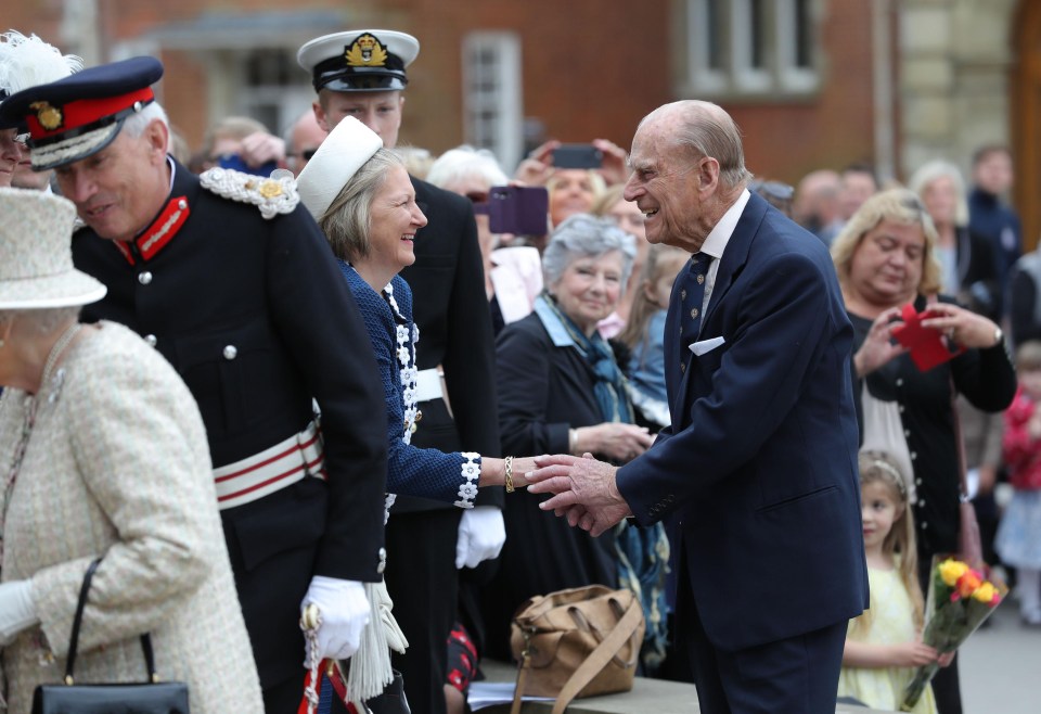 The Prince was all smiles as he warmly greeted a well-wisher