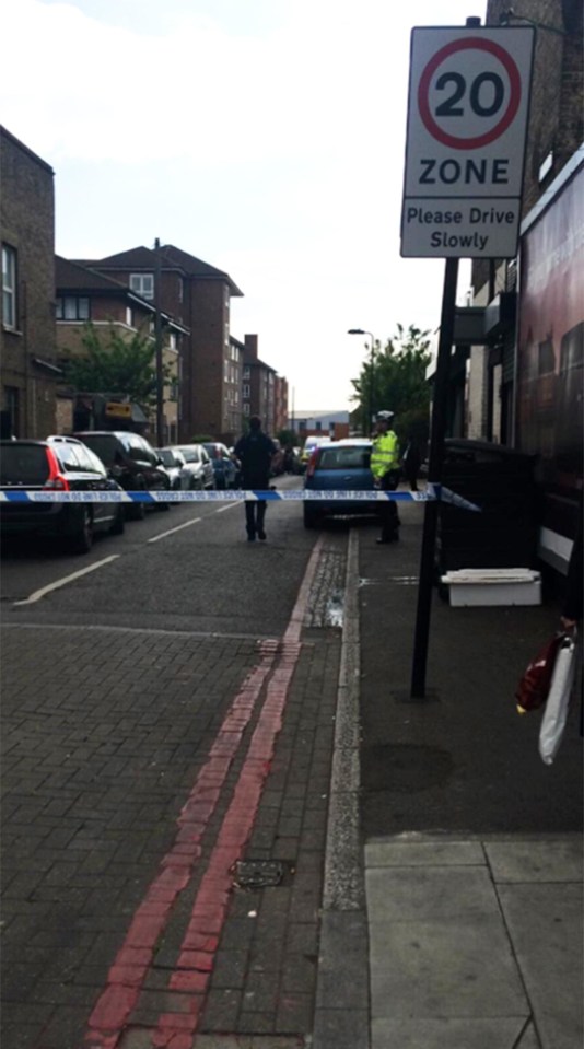 The man has now been arrested and taken into custody after threatening a shopkeeper in Hackney