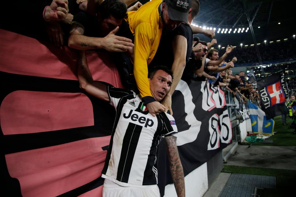  Mario Mandzukic helped Juventus to victory over Monaco to seal a spot in the Champions League final