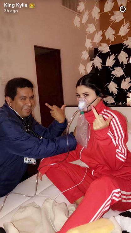  Kylie Jenner was forced to take oxygen as she suffered sickness